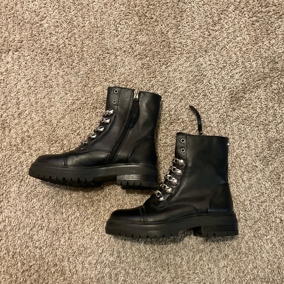 Circus by Sam Edelman Shoes - Circus by Sam Edelman Black Combat Boots 6.5M